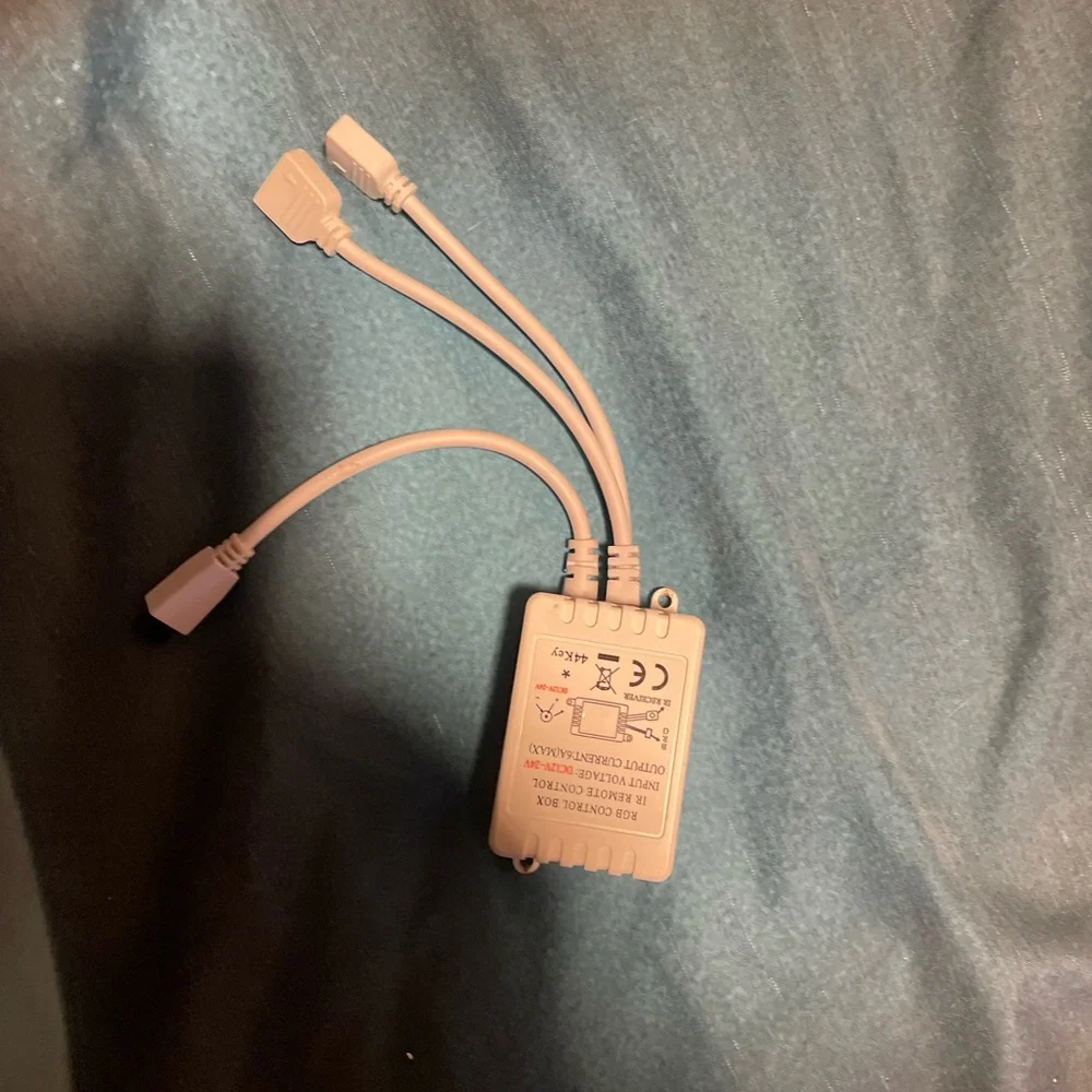 RGB LED Light Strip with White Connectors Broken For Part.